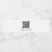 スキャン可能なビジネスウェブサイトQRコード広告 ペットボトルラベル (シングルラベル)