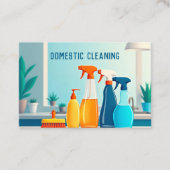 スキャン可能な家庭用洗浄 名刺 (正面)