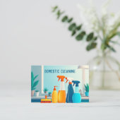 スキャン可能な家庭用洗浄 名刺 (スタンド正面)