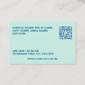 スキャン可能な家庭用洗浄 名刺 (裏面)