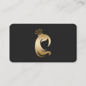 スキャン可能な美容師メイクアップアーティスト 名刺 (正面)