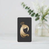 スキャン可能な美容師メイクアップアーティスト 名刺 (スタンド正面)