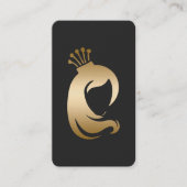 スキャン可能な美容師メイクアップアーティスト 名刺 (正面)