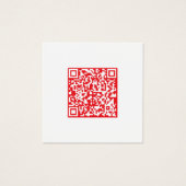 スキャン可能な赤(編集可能) QRコードの作成 (正面)