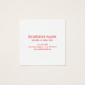 スキャン可能な赤(編集可能) QRコードの作成 (裏面)