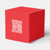 スキャン可能な赤（編集可能） QRコードの作成 フェイバーボックス (裏面サイド)