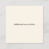 スキャン可能なBusiness用QRコードを即座に作成 エンクロージャーカード (裏面)