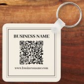 スキャン可能なBusiness用QRコードを即座に作成 キーホルダー (裏面)