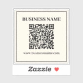 スキャン可能なBusiness用QRコードを即座に作成 シール (シート)