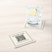 スキャン可能なBusiness用QRコードを即座に作成 スクエアペーパーコースター (インサイチュ)