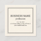 スキャン可能なBusiness用QRコードを即座に作成 スクエア名刺 (裏面)