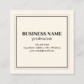 スキャン可能なBusiness用QRコードを即座に作成 スクエア名刺 (裏面)