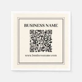 スキャン可能なBusiness用QRコードを即座に作成 スタンダードカクテルナプキン