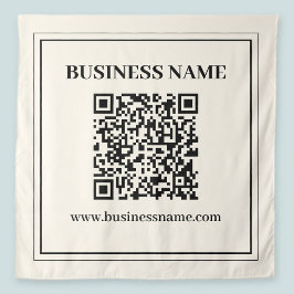 スキャン可能なBusiness用QRコードを即座に作成 タペストリー