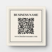 スキャン可能なBusiness用QRコードを即座に作成 フォトプラーク (正面)