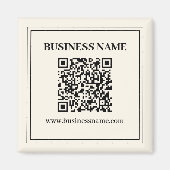 スキャン可能なBusiness用QRコードを即座に作成 マグネット (正面)