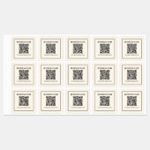 スキャン可能なBusiness用QRコードを即座に作成 ラベル (シート)