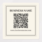 スキャン可能なBusiness用QRコードを即座に作成 ラベル (デザイン2)