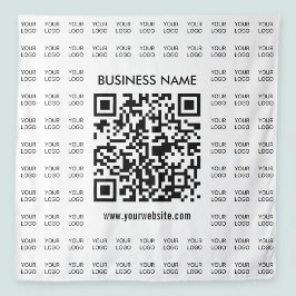 スキャン可能なQRコードとロゴパターンを瞬時に作成 タペストリー