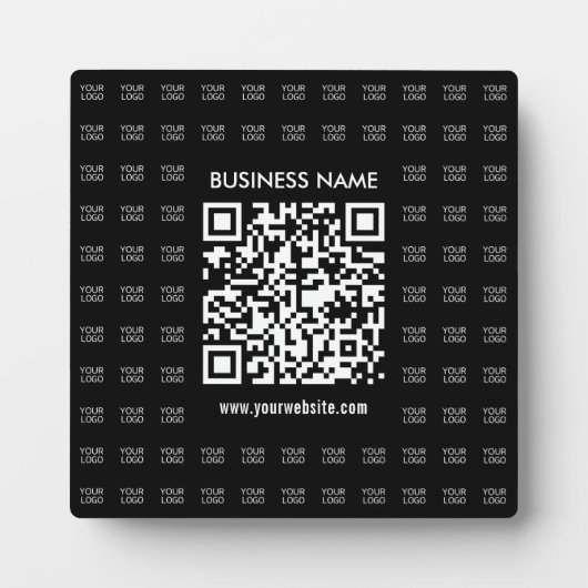 スキャン可能なQRコードとロゴパターンを瞬時に作成 フォトプラーク (正面)