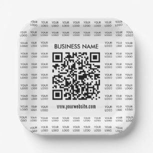 スキャン可能なQRコードとロゴパターンを瞬時に作成 ペーパープレート