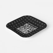 スキャン可能なQRコードとロゴパターンを瞬時に作成 ペーパープレート (傾斜あり)