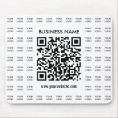 スキャン可能なQRコードとロゴパターンを瞬時に作成 マウスパッド (正面)