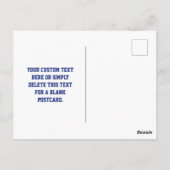 スキャン可能なQRコードの作成 | ネイビーブルー（編集可能） ポストカード (裏面)