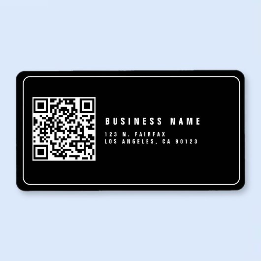 スキャン可能なQRコードの作成 |モダン差出人住所 ラベル
