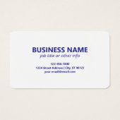 スキャン可能なQRコードの作成 | 編集可能ダークブルー (裏面)