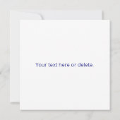 スキャン可能なQRコードの作成 | 編集可能ダークブルー ノートカード (裏面)