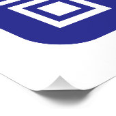 スキャン可能なQRコードの作成 | 編集可能ダークブルー ポスター (コーナー)