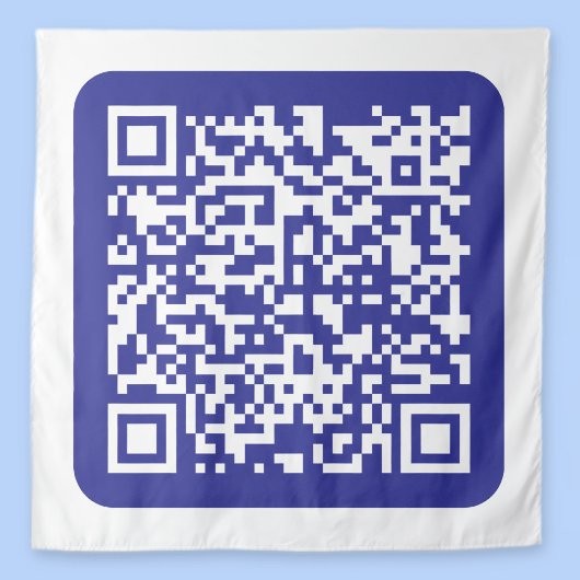 スキャン可能なQRコードを作成 | 編集可能なダークブルー タペストリー