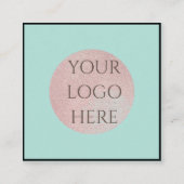 スキャン可能なQRコードソーシャルメディアの名刺 スクエア名刺 (裏面)