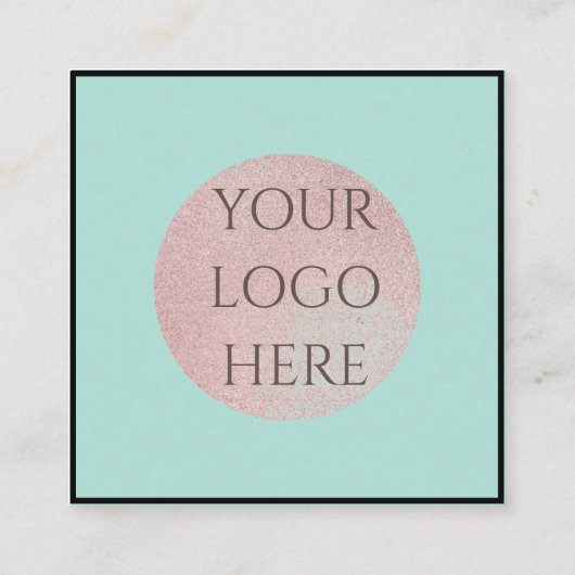 スキャン可能なQRコードソーシャルメディアの名刺 スクエア名刺 (裏面)