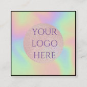 スキャン可能なQRコードソーシャルメディアの名刺 スクエア名刺 (裏面)