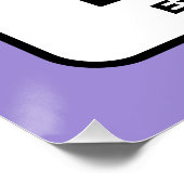 スキャン可能なQRコードテンプレート(編集可能文字付き) ポスター (コーナー)