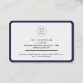 スキャン可能なQRコードプロフェッショナルまたは個人ビジネス 名刺 (裏面)