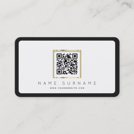スキャン可能なQRコードプロフェッショナルまたは個人用 名刺 (正面)