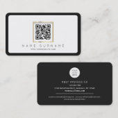 スキャン可能なQRコードプロフェッショナルまたは個人用 名刺 (正面/裏面)