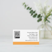 スキャン可能なQRコード促進名刺 コーリングカード (スタンド正面)