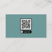 スキャン可能なQRコード促進名刺 コーリングカード (裏面)