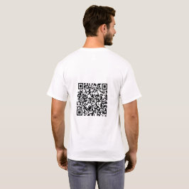 スキャン可能なQRコード基本ティ男性へカスタマイズー Tシャツ