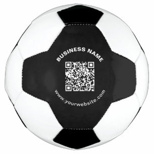 スキャン可能なQRコード モダンなブラック サッカーボール