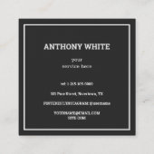 スキャン可能なQRプレミアム コーリングカード (裏面)