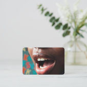 スキャン可能なSLP音声認識 – 言語 名刺 (スタンド正面)