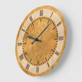 スキャン実在ポンメレサペレヴェネアウッドグレイン ラージ壁時計 (傾斜)