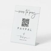 スキャン支払QRコードサイン結婚のバーバリュービジネス 台座サイン (正面)