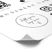 スキャン署名Small Businessモバイルチェックアウト ポスター (角)