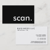 スキャン。 名刺 (正面/裏面)